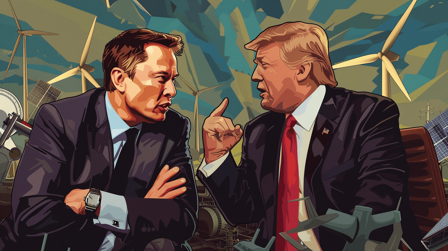 Elon Musk vs. Donald Trump A Hypothetical Story of Power, Ego, and Innovation 1